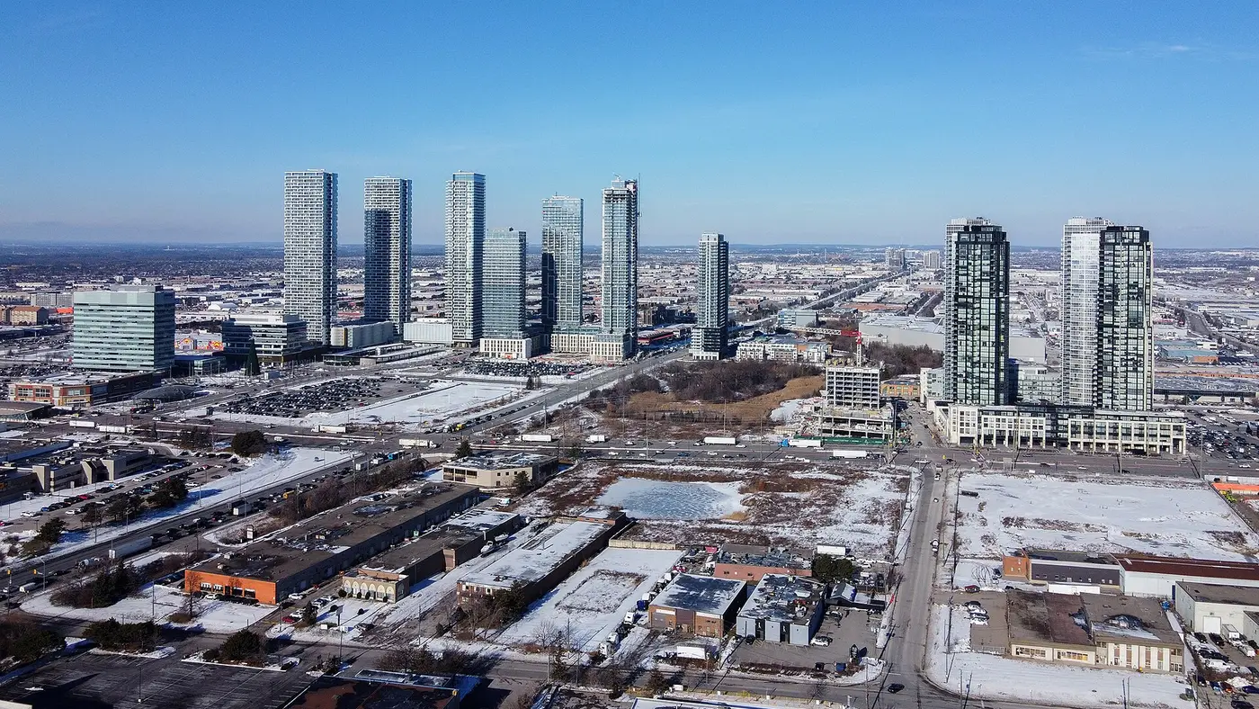 Vaughan — Vaughan Metropolitan Centre aerial view 2022